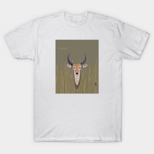 Minimal Zoo Art Series | A to Z  | Antelope T-Shirt